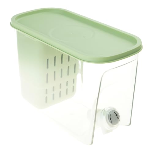 冷蔵庫のコールドケトル冷蔵庫で蛇口を含む大容量ポータブルコールドケトルフルーツティーポットバケットPPコンテナ