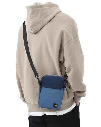 Mini Crossbody Bag Shoulder Bag for Men, Small Messenger Satchel Bag for Women