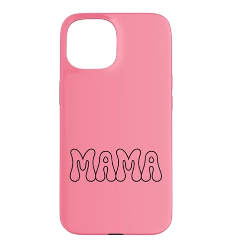 �s���N - Mama ���g�� �o�u������ �O���[���B�[�n�[�g �X�}�z�P�[�X iPhone 15 �p