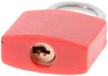 Small Luggage Lock Small Mini Cabinet Door Bookbag Lock Home Ornament Coloured Travel Supplies with 2 Keys 23mm(23mm Blue)