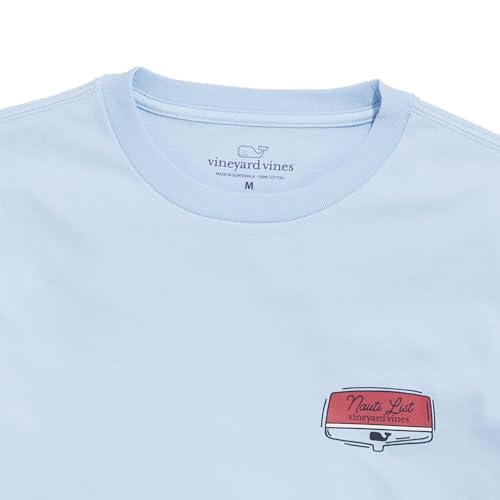 vineyard vines Men\'s Water Skiing Santa Long-Sleeve Tee, Jake Blue