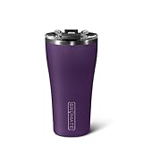 BrüMate Nav 22oz 100% Leak Proof Insulated Travel Tumbler with Magnetic BevLock™ Lid - Double Wall Cup-Holder Friendly Stainless Steel Mug (Amethyst)