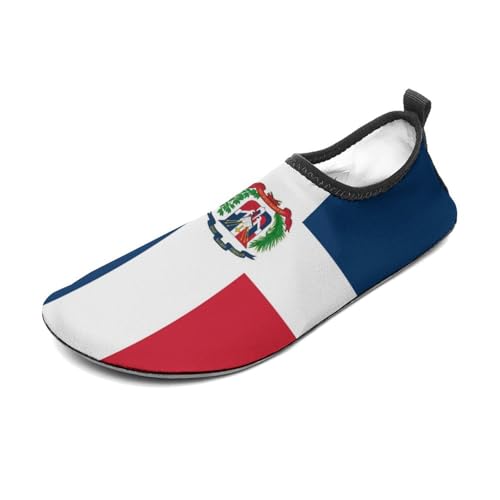 Dominican Republic Flag Water Shoes for Women Men Quick Dry Swim Beach Shoes for Swimming Pool