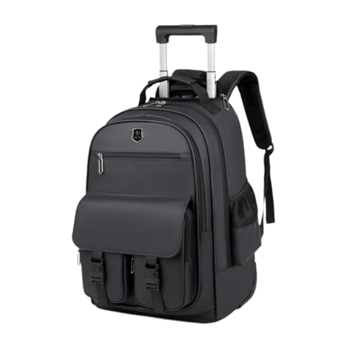 Ronyme Mochila de Viaje con Ruedas para Ordenador portátil, Maleta con Correas para los Hombros, Multiusos, 50x34x22cm, para Uso Diario al Aire Libre,