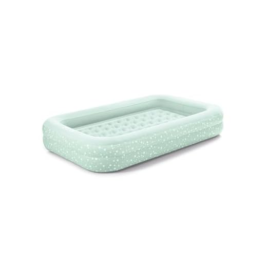 Intex 66810Np, Colchón Hinchable Intex Infantil &Amp; Hinchador, Mint Green, 107 X 168 X 25 Cm