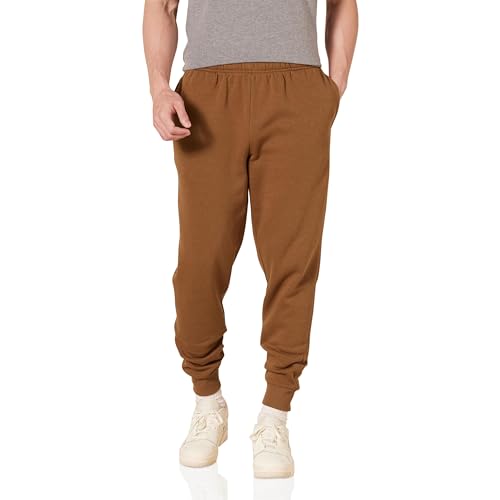 Amazon Essentials Herren Entspannte Jogginghose, Fleece, Bequeme Passform, Toffee Braun, XXL