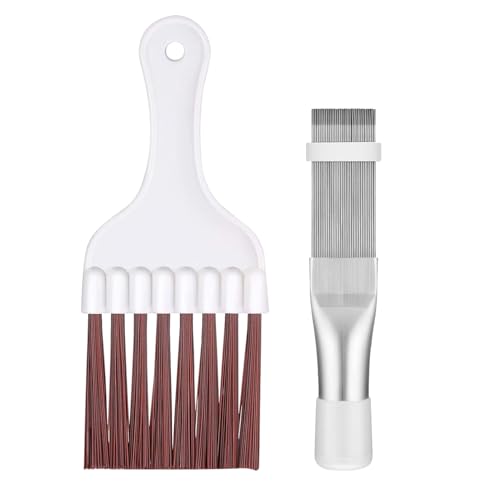 Peine De Limpieza De Condensador, Peines De Aleta De Condensador De Aire Acondicionado, 2 Piezas Cepillos De Limpieza De Aleta, Aire Acondicionado De Bobina Peine, Peine De Aletas