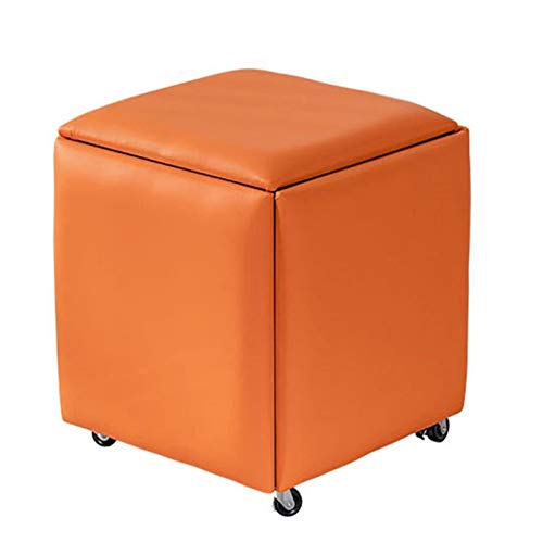 ZZBB Stapelbarer Sofa Stuhl Hocker, 5 in 1 Aufbewahrungswürfel, Lederhocker, Outdoor Party Kombination Hocker Kissen Möbel Für Wohnung, Wohnzimmer Cover