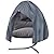 RICHIE 90”x78” Patio Egg Chair Covers Waterproof & UV Resistant, Heavy-Duty Zippered Cover for Outdoor Egg Swing Chairs, Hanging Chairs, All-Weather Protection for Garden, Balcony - Gray