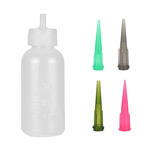 SUPPION 1 Set/ 4 Needle Mouth Henna Paste Bottle Nozzle Tips Kit tatoo caps Applicator Drawing for Body Art Paint Making Tool Set Tattoo Accessories
