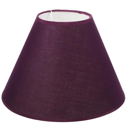 COHEALI Abat Jour Lampe sur Pied en Tissu Pourpre Structure Métal, Accessoire pour Lampe de Table et Lampadaire, pour Maison ou Hôtel, Protège la Poussière...