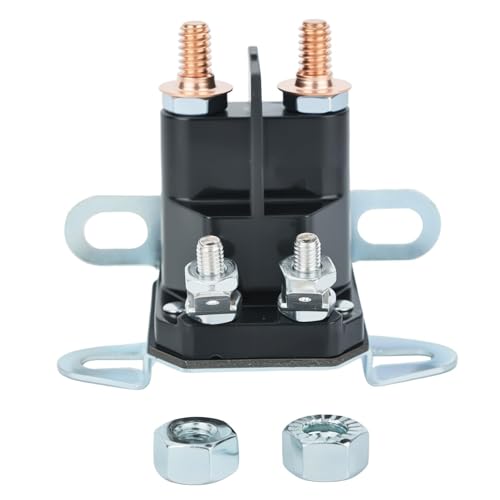 Bullwall Starter Solenoid 12V Lawn Mower Compatible with H-usqvarna 146154 532146154 532109081 532109946 532145673 532175141 33-431 435-435 4-Pole