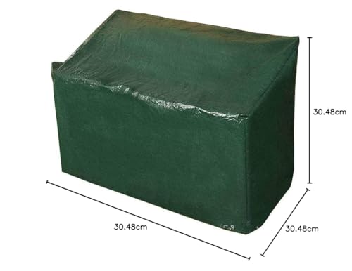 Ram® Heavy Duty 3 Seater Waterproof Outdoor Garden Bench Cover with Corner Eyelets and Securing Ropes – Suitable for Benches up to 160cm (Bench Cover)