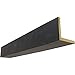 Ekena Millwork BMHH2C0100X120X192ES 2-Sided (L Hand Hewn Endurathane Faux Wood Ceiling Beam, 10"W x 12"H x 16