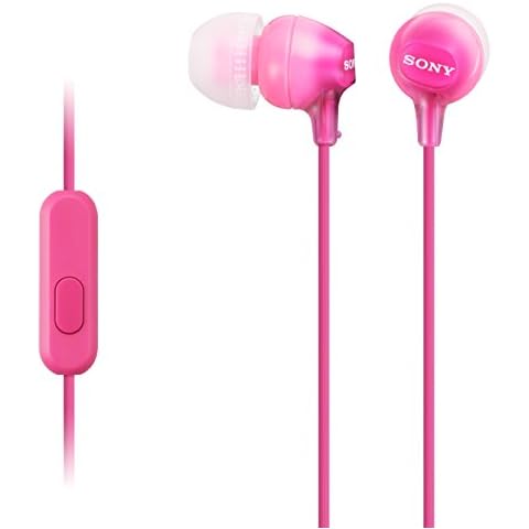 Sony Auriculares in-Ear con micrófono y Control de Volumen Rosa Cover