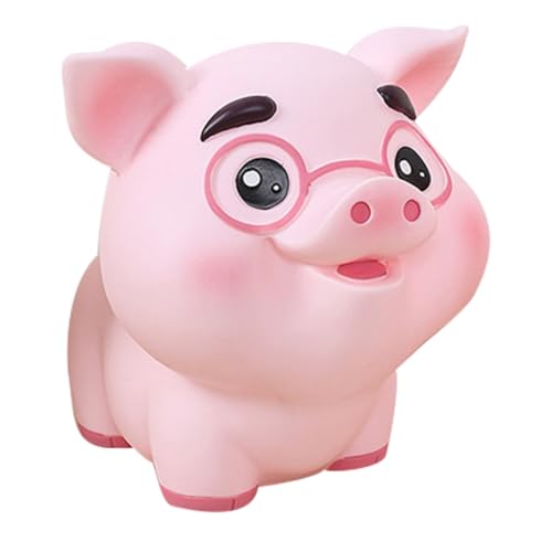 Alipis alcancía de Cerdo hogar Dinero estaño alcancía huchas Pampa Oso Hucha Cerdito Hucha para con Forma de Cerdito Hucha de Dibujos Animados Bote de Ahorro Decorativo Vinilo