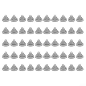 Entgoinggo Douchekop sproeiers, douche accessoire vervanging 50 stks 7,6 * 8 * 0,5 mm Silic Materiaal Douchekop Nozzles