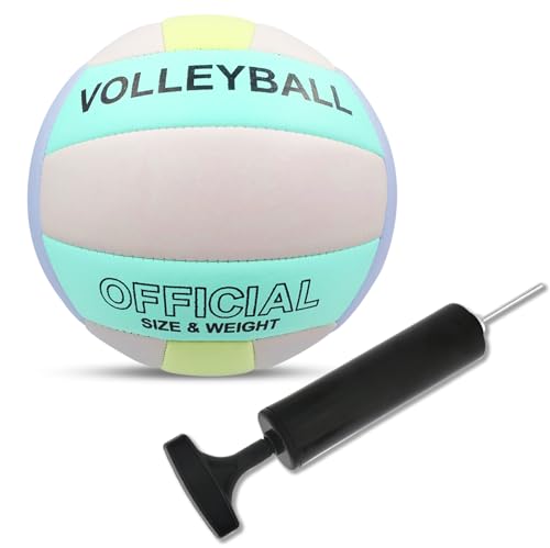 TOATELU Balón de Voleibol Tamaño 5 con Bomba