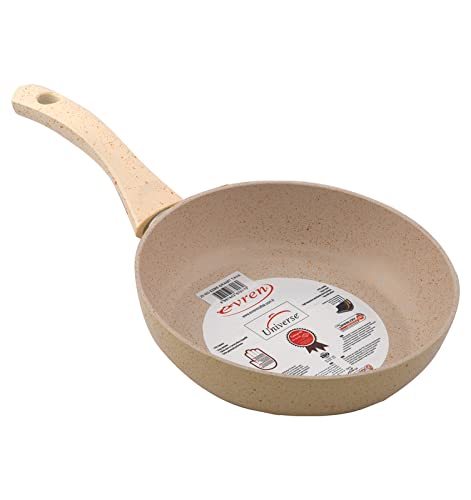 Evren Naturel Granite Fry Pan 22cm Ivory