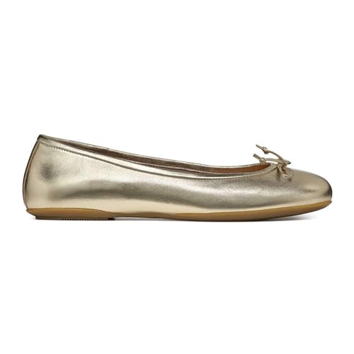 Geox Femme D Palmaria B Ballet Flat, Doré, 39 EU