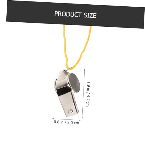 Silbato de acero inoxidable con cordón para árbitro miniatura 2