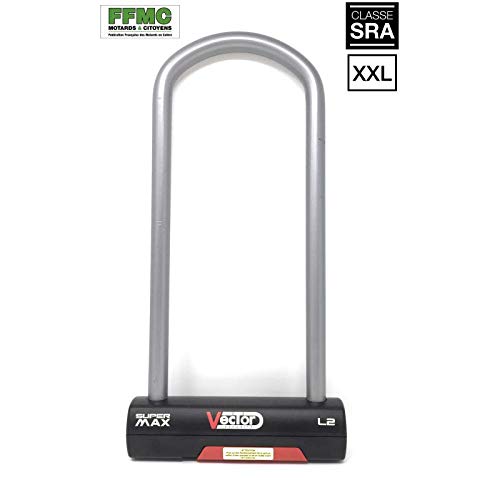 Vector Antivol Moto U Super Max XXXL Ø16mm 130x320mm - Classe SRA - Recommandé FFMC