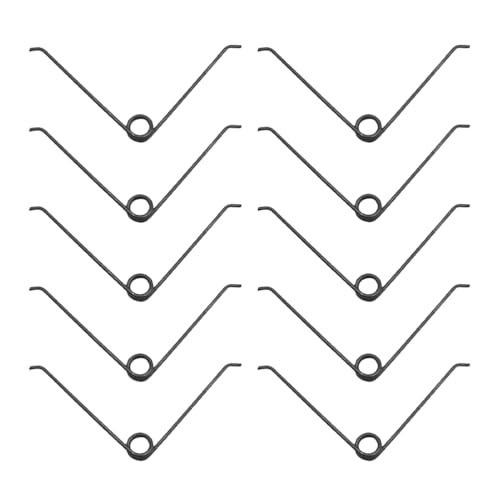 SUPVOX Muelle Para Tijeras De Podar En V Acero Inoxidable 10 Piezas Resorte De Repuesto Para Podadoras De Jardín 3.22X2.36X0.07 Pulgadas Accesorios De Herramientas De Mano
