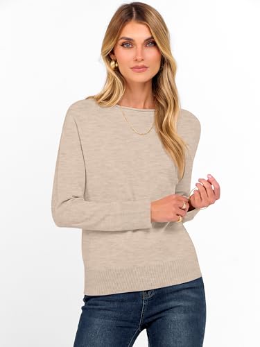 ANRABESS Womens Long Sleeve Boat Neck Casual Soft Lightweight Basic Pullover Sweater Top 2025 Fall Shirt Work Travel Outfits2
