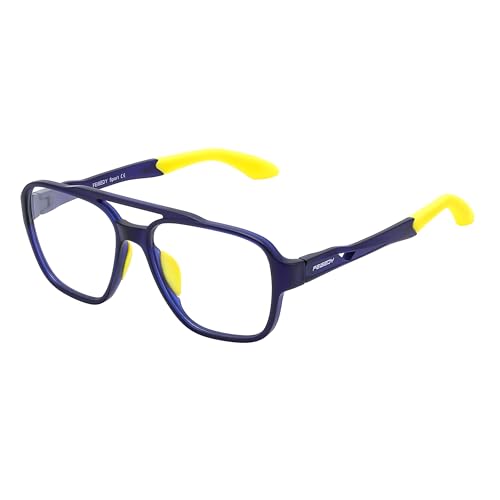 FEISEDY Sports Blue Light Glasses for Men Lightweight Anti Slip Running Cycling Square Glasses...