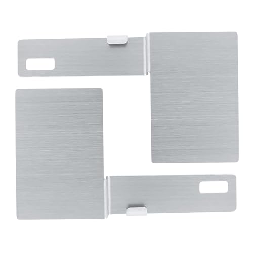 SkyPOOU Placa de matrícula de acero inoxidable de montaje vertical con inclinación de 15 grados universalmente para vehículos, construcción de metal, dos unidades incluidas, herramienta sin