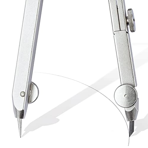 STAEDTLER Mars Comfort 552 01 Zirkel, Schnellverstellzirkel, auswechselbare Nadel, Schenkel abknickbar, Durchmesser Zeichenkreis: 350 mm, Länge: 170 mm, Farbe: blau, silber, Klappdeckeletui