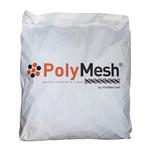 PolyMesh Makrosynthetische Polypropylenfasern zur Betonbewehrung – Rissvermeidung, Schlagfestigkeit & Dauerhafte Stabilität für Industrie- und Spezialböden (3kg)