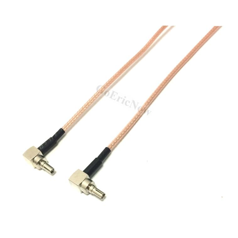 5 pcs RF Coaxial 50ohm FME Male Switch Right Angle CRC9/TS9 Jumper RG316 Cable Connector(10cm-5m) - (Color: TS9, Pins: 3m)