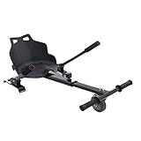 Hoverboard Asiento Kart, Adjustable para Hoverkart Silla, Compatible con 6.5, 8 y 10 Pulgadas, Regalo para Niños, Adolescentes y Adultos(Color:Black)