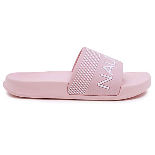 Nautica Kids Girls Slip-On Sandal Athletic Slide Youth Big Kid Little Kid-Gaff Girls-Blush Size-22