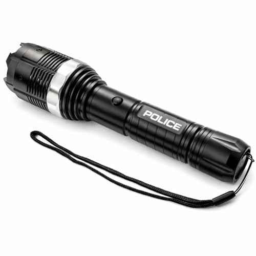 POLICE Stun Gun 8800 - Max Volt Rechargeable with LED Tactical Flashlight - Thumbnail 4