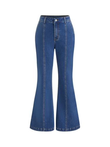 CIDER Womens Denim Flare Jeans High Waist Bell Bottom Jeans Casual Going Out Trouser