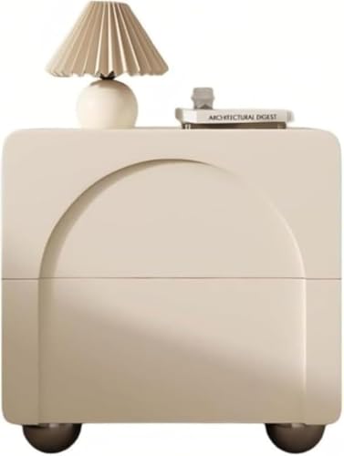 Xiraivke床??ベッドサイドテーブル 無垢材製 収納引き出し付き大容量 小型多機能サイドキャビネット 寝室家庭用 モダンデザイン 組み立て不要 省スペースナイトテーブル?