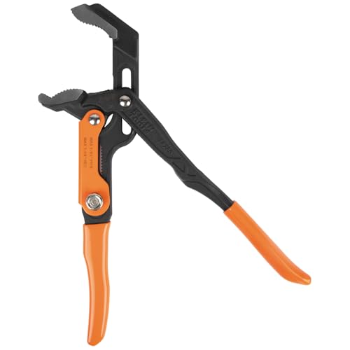 Image of Klein Tools 68230 Pipe Wrench, S-Jaw Quick-Adjust Plumbers Wrench Fits up to 1-1 /2-Inch Round Pipe and 1-1 /4-Inch Hex Nuts, 13-Inch