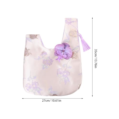 2pcs Japanese Knot Pouches bolso de mano floral miniatura 5