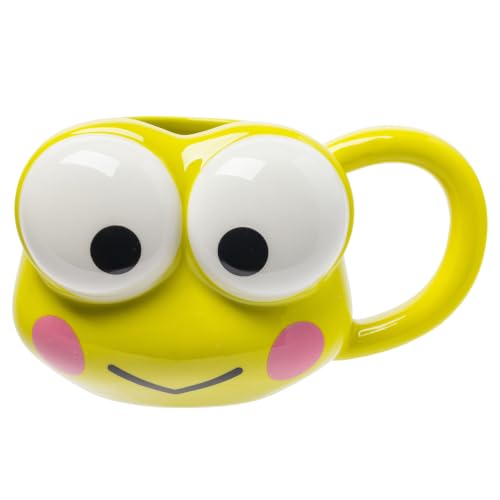 Image of Silver Buffalo Sanrio Hello Kitty Keroppi, 3D Sculpted Mug, 20oz