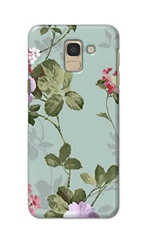 Image of Printed Hard Back Cover Case for Samsung Galaxy J6 | Samsung Galaxy On6 Back Cover (Floral Painting) -702