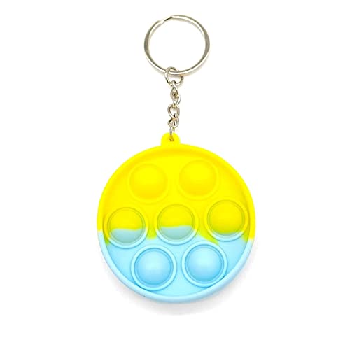 Image of LITTLEMORE Pop it Set (Pack of 3) Jumbo Unicorn Pop it Fidget Toy, Kids Toys, Pop Bubble Fidget Toys Big Size �136 Bubbles - (Multicolor) (As per Availability) (Roundkeychain)