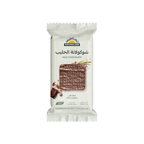 Natureland Rice Cakes Milk Chocolate 90G - Pack Of 1