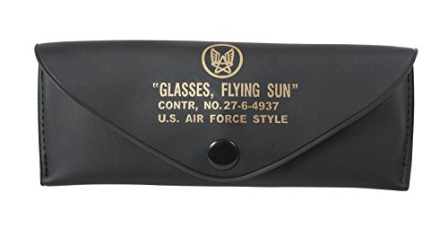 Smoky UV Acrylic Lenses with Gold Frame Air Force Style Aviator Glasses with Case2