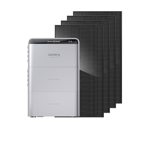 Jackery SolarVault 3 Pro Max Kit Solaire Maison avec Batterie, 2×BP2500 (5,04kWh), 4×500W...