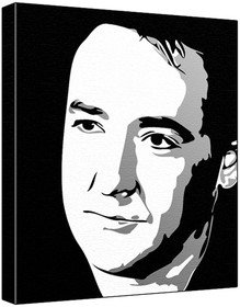John Cusack (100% Original Painting. Not A Print ) Acrylic Paint On Deep Framed Canvas (60 x 50 x 1.8 cm) 3-Colour Black/Grey/White-image-26