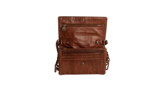STS Ranchwear Womens Indie Harper Walnut Buffalo Leather Crossbody Bag4