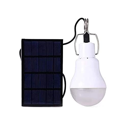 1PCS Lámpara Solar Portátil Bombilla de LED Solar Portatil, Aolirot Luz Solar para Interior Exterior, Luz de Emergencia Senderismo Tienda Camping Luz de Trabajo Nocturna