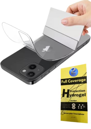 WardSan [2 piezas traseras para iPhone X – 2 protectores de hidrogel trasero 3D con soporte para teléfono dedo para selfie | Antichoque | Compatible con carcasas TPU | Película protectora TPU suave